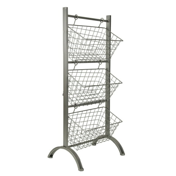 Display, Organize, Decorate 3 Tier Metal Basket Storage