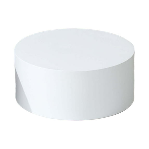 Display Pedestal Stand Event Decor Plinth Elevated Platform Round White Glossy Finish for Bridal Shop Party Decor