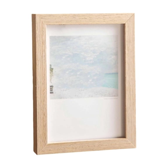 Display Photo Frame 7x10 in, Wood Wall Mounted Frame with 3D Design and HD Acrylic Front for Secure and Stylish Home Memory Presentation