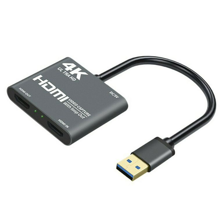 Display Port Cable 144z HDMI To USB 3.0 Video Capture Card 1080P HD Recorder  Game/Video Live Streaming 