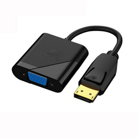 Display Port DP to VGA Adapter Cable cord 1080P for laptop desktop Gaming Monitor Or Any Device Which has Display Port ( Female ) and need to be Connected to a Monitor using VGA Connector