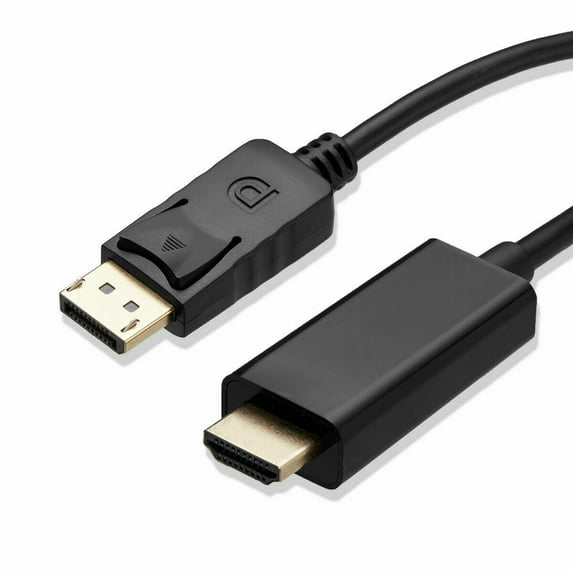 Display Port DP to HDMI Cable Adapter Converter Audio Video PC HDTV 1080P 60Hz (15FT) (15FT)