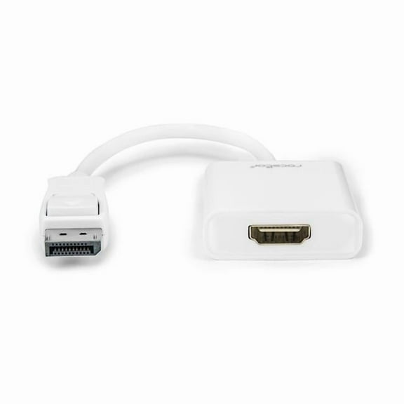 Display Port Male to HDMI Female Adapter, White
