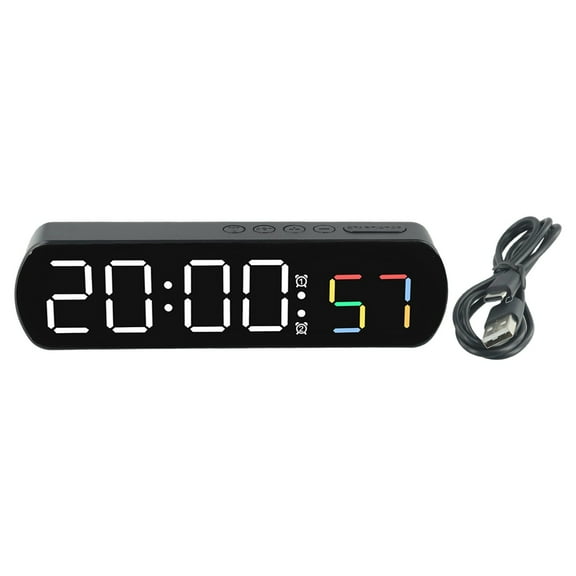 Display Rectangular Alarm Clock Temperature Humidity Display Timer A Smile Home