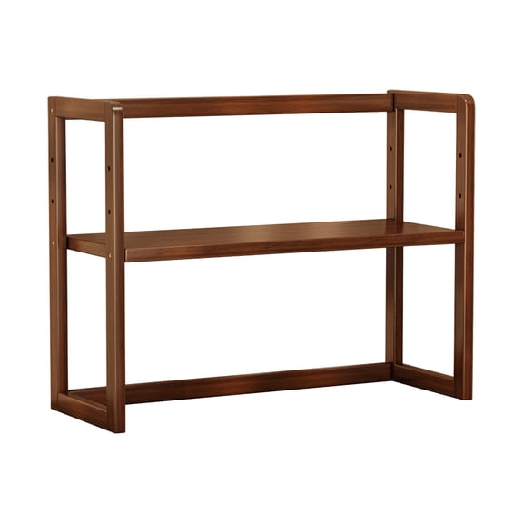 Display Shelf Adjustable Desktop Shelf Double Layer Household Storage Desk Bookshelf Office Countertop Supplies Storage Display Shelf