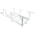 thumbnail image 1 of Display Shelves 4x8FT Overhead Garage Storage Rack, Heavy-Duty Metal Garage Ceiling Storage Rack, 22''-40" Adjustable Ceiling Drop-Down, 600 lb. Loading Weight Capacity, White Color,Shelving Units, 1 of 1