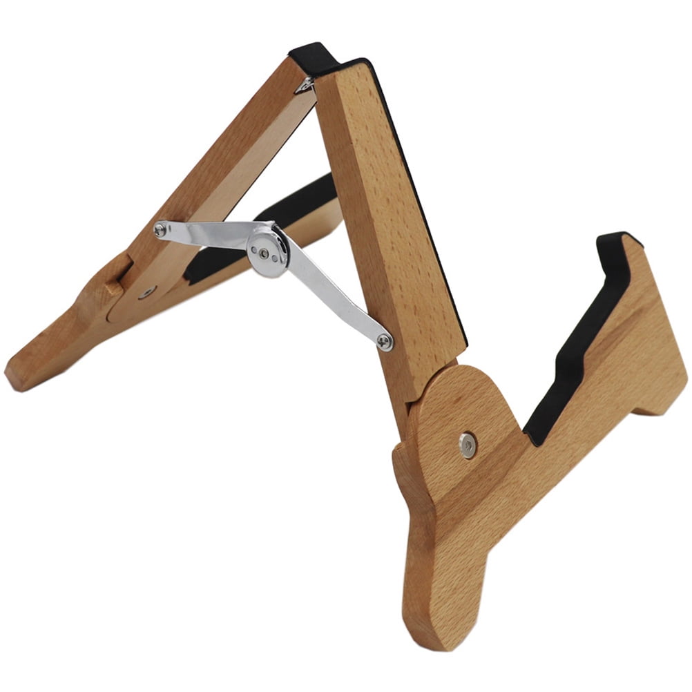 Display Shelves Guitars Tablet Stand for Desk Wood Wooden Floor