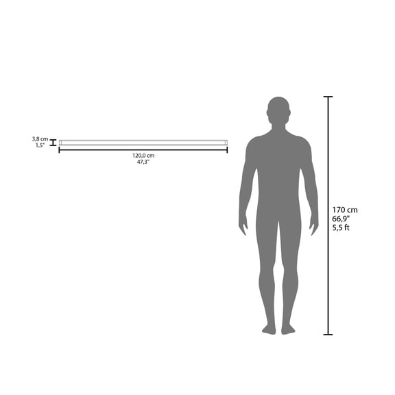 Display Shelves Shelves 1.5" H, 2 Shelves, Dark Walnut - Living Room,Wooden Display Shelves