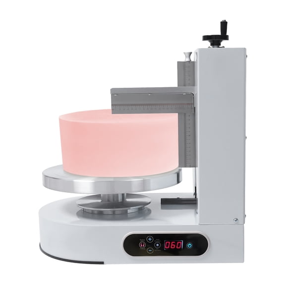 Display Smooth Cream Adjustable 4-12'' Birthday Cake Decorating Machine White