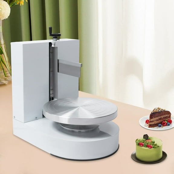 Display Smooth Cream Adjustable 4-12'' Birthday Cake Decorating Machine White