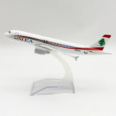 Display Souvenir Plane Toy 16CM Alloy Metal A320 MEA Airways Airplane Model Diecast Air Plane Model Aircraft w Landing Gears