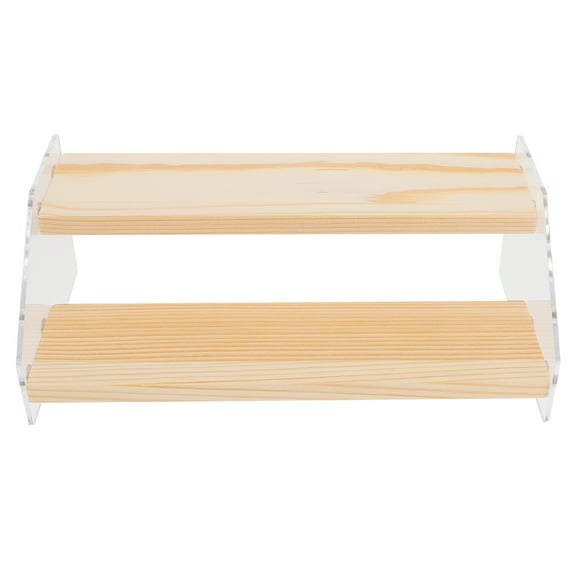 Display Stand Acrylic Rack Riser Shelf Dessert Risers Wood Cake Step Wooden Perfume Tiered Cupcake Storage Retail