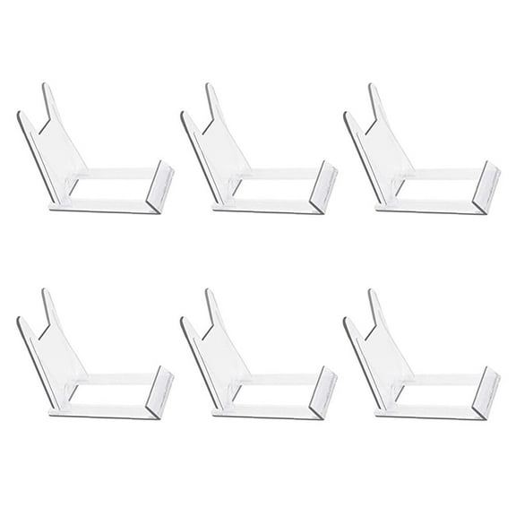 Display Stand Plate Holder Easel Plastic Photo Stands Picture Dish Mini Frames Easels Transparent Clear Bowls Acrylic