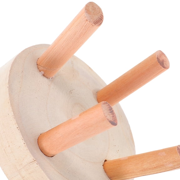 CIMAXIC Display Stand Shelf Storage Shelves for Plant Wooden Indoor Stool Shaped Candlestick
