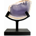 thumbnail image 1 of Display Stand for Slab/Slice//Flat Minerals Base for Rocks Minerals and Crystals Black One Arm Two Prong Holder, 1 of 9