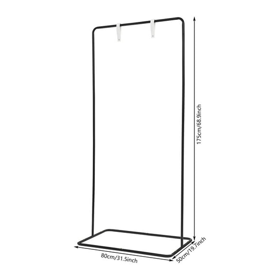 Display Stand for Wedding Sign Rectangular 175x80x50CM Black