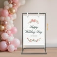 thumbnail image 1 of Display Stand for Wedding Sign Wedding Welcome Sign Stand, Wedding Sign Holder（51x76.5x164cm）, 1 of 8