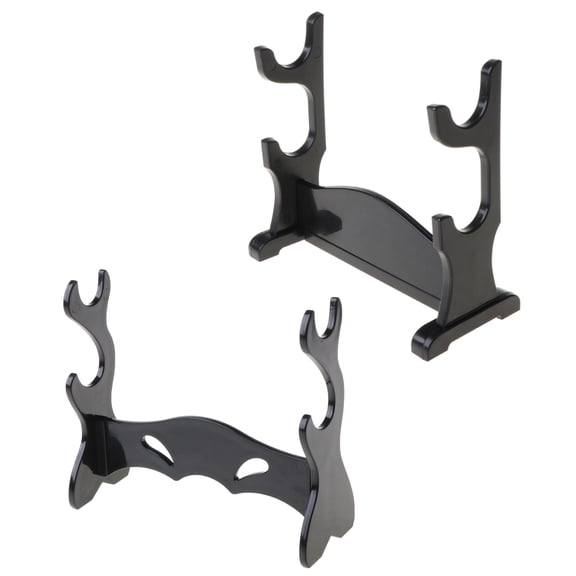 Display Stand with Two Tiers Holder Display Stand Acrylic Bracket Rack for Harry Potter Wand Samurai/Kata-na Sword