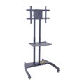 thumbnail image 1 of Offex OF-FP2500 Adjustable Height Rolling Flat Panel Cart & Accessory Shelf Black, 1 of 2