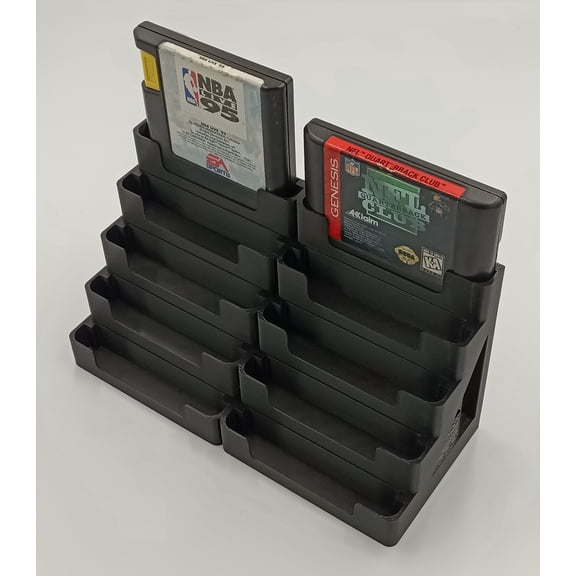 Display Tower, Rack for Sega Genesis Games - Fits 10 Games