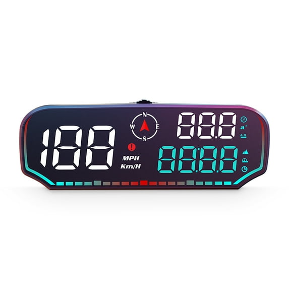 Display , Universal GPS Speedometer With 5 Inch LED Display Speed Altitude Fatigue Driving Alarm Overspeed Alarm Mileage For All Vehicles