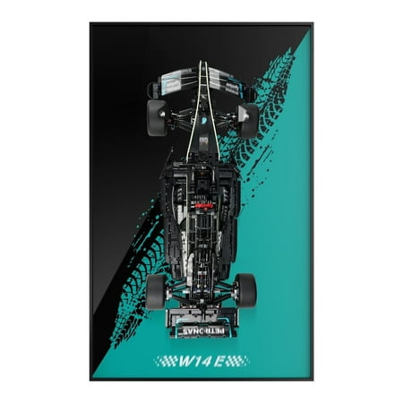 Display Wallboard for Lego 42171 Mercedes-AMG F1 W14 E Set (Cars Not Included)