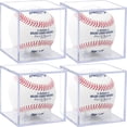 thumbnail image 1 of (4 Count) Display Zone Baseball Cube - Crystal Clear UV Protected Acrylic Display Case for Balls, 1 of 7