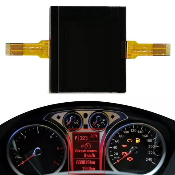 Display for Ford For C-Max for S-Max for Galaxy Instrument Cluster with 2 Ribbon
