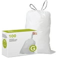 DisplayForever Code G Drawstring Trash Bags Compatible with simplehuman