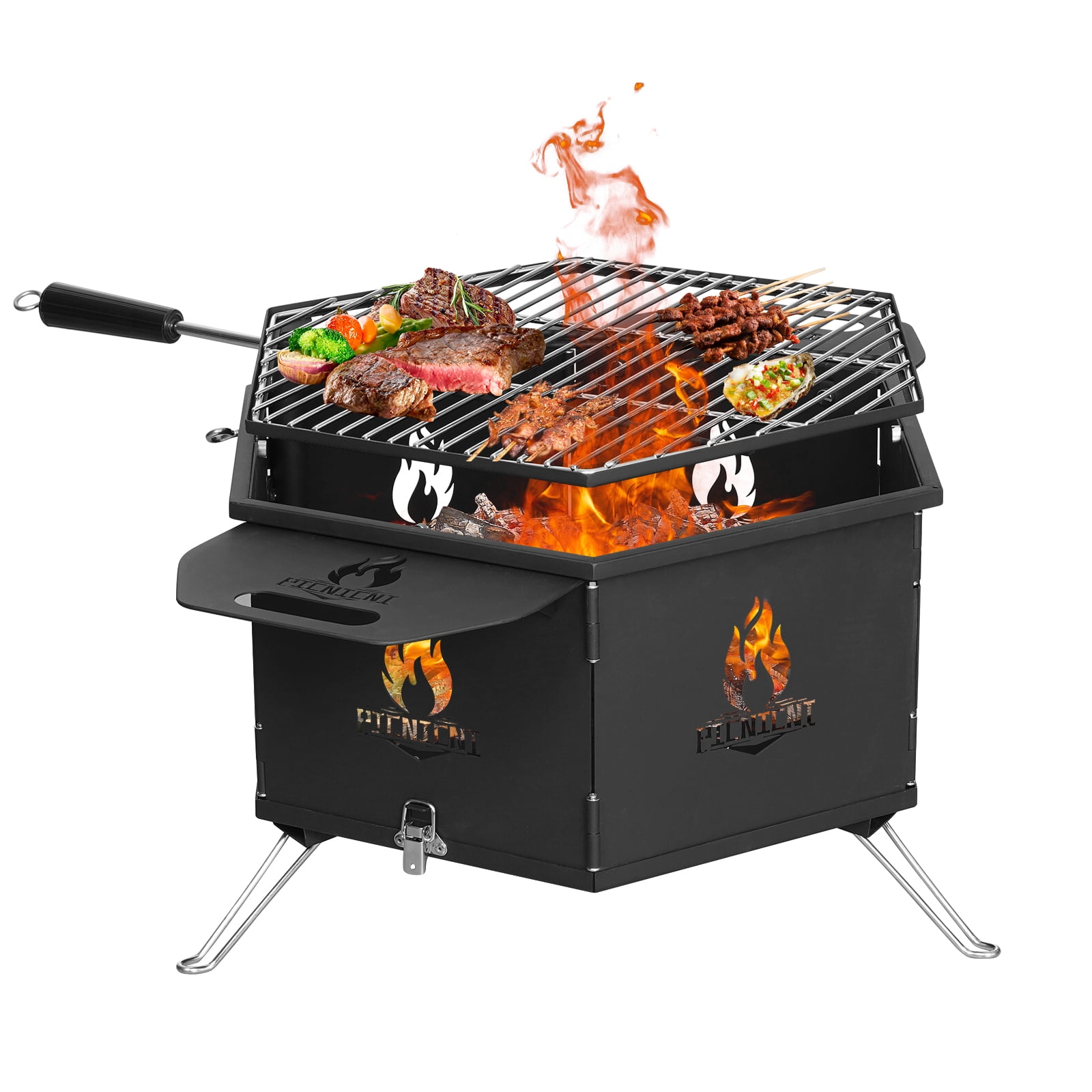 Fire pit grill walmart hot sale