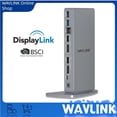 thumbnail image 1 of DisplayLink Docking Station Dual Monitor, WAVLINK 14-IN-1 USB-C/A Laptop Dock with 2 5K HDMI, 2 5K DP, 1000Mbps Ethernet, 6 USB 3.0, 1 of 8