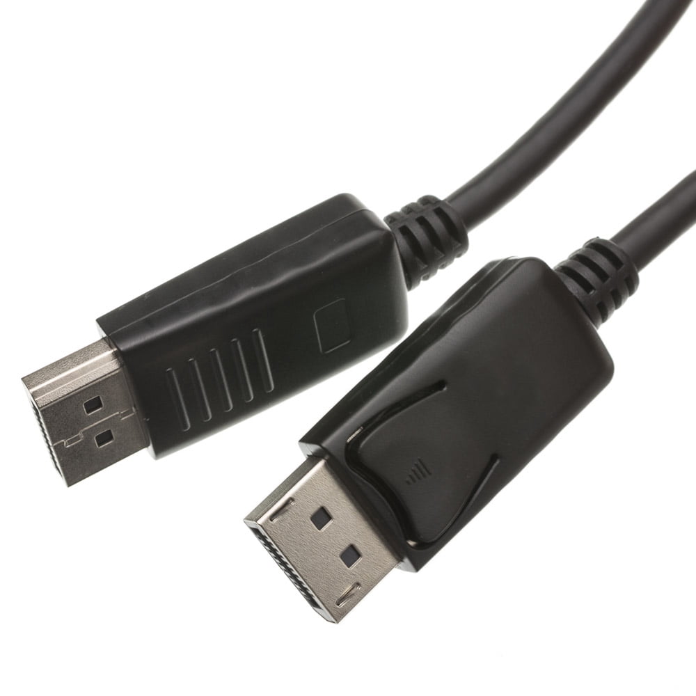 DisplayPort 1.2 Video Cable, DisplayPort Male, 10 foot