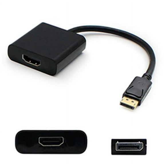 DisplayPort 1.2 to HDMI 1.3 Male to Female Adapters - Black, Pack of 5