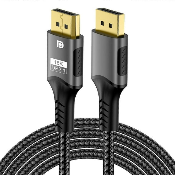 DisplayPort 2.1 Cable 16K 8K@120Hz 4K@240Hz 80Gbps for Connection to Gaming Monitors and More