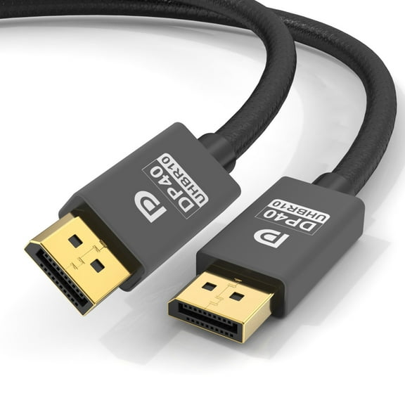 DisplayPort 2.1 Cable, VESA Certified DP40, 40Gbps, Supports 8K@60Hz, UHBR10, High-Speed DP to DP Cord for Gaming Monitor/PC/Display