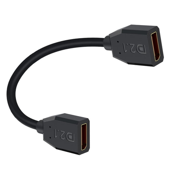 DisplayPort 2.1 Extension Cable 16K@30Hz 8K@120Hz 4K@240Hz Female to Female 52Gbps Bandwidth for Gaming Video Output