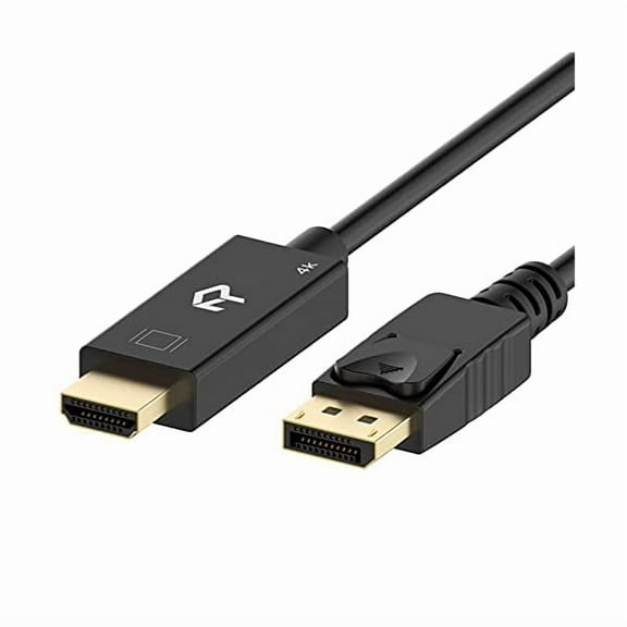 DisplayPort (DP) to HDMI Cable, 4K Resolution Ready, 10 Feet (Black)
