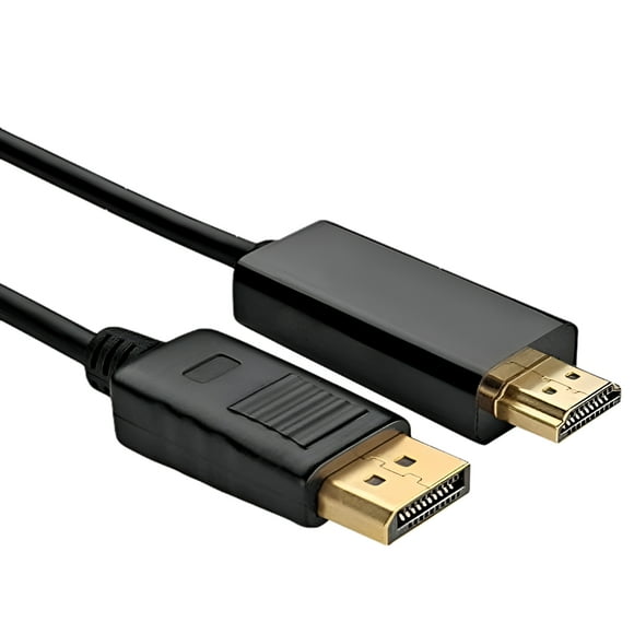 DisplayPort DP to HDMI Male to Male Display Port Cable Cord Adapter Converter 6F - axGear