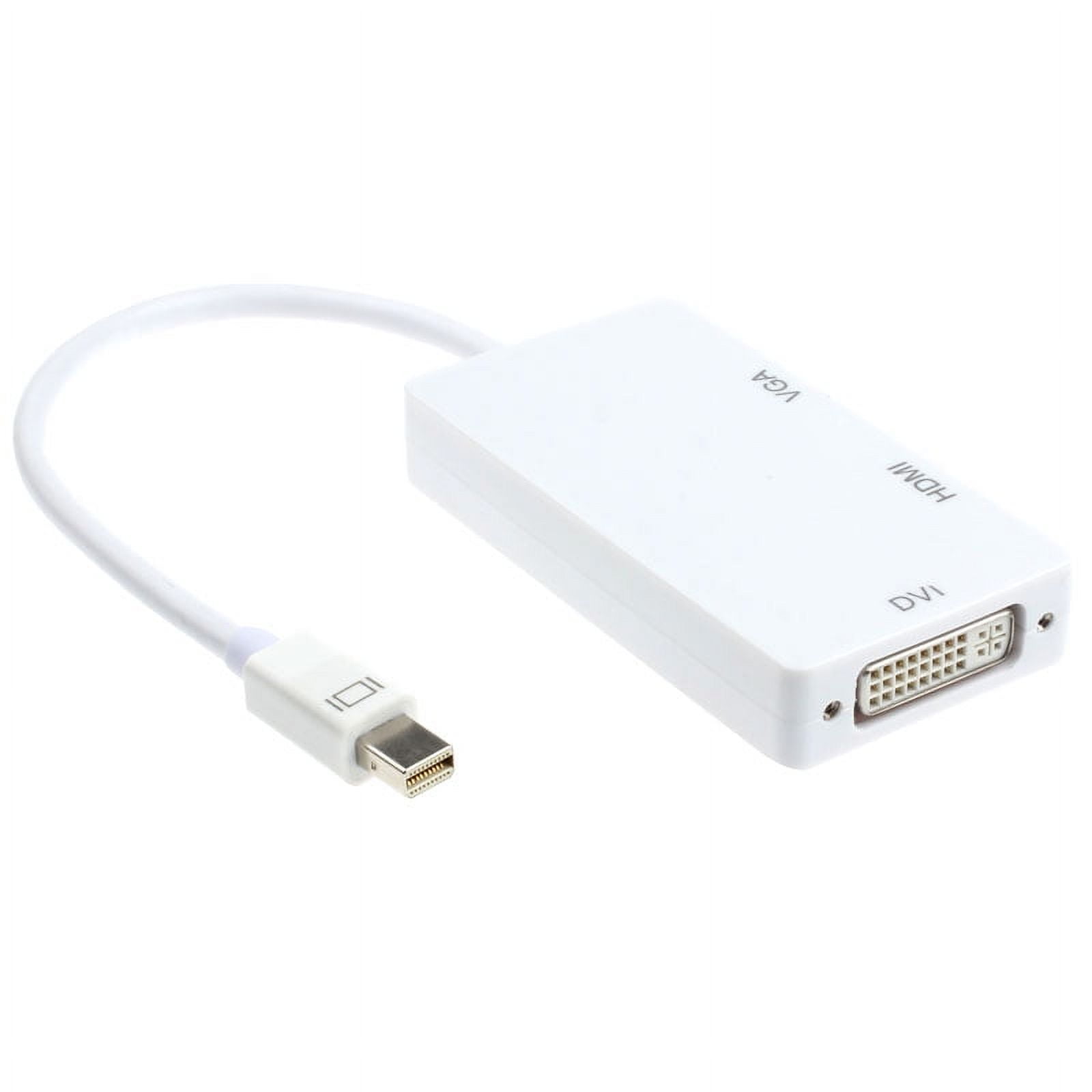 DisplayPort Thunderbolt to DVI VGA HDMI Adapter 3 in1 for MacBook iMac