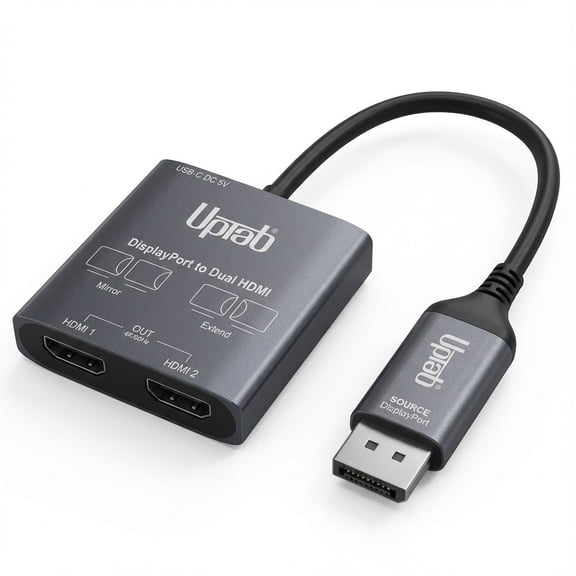 DisplayPort to Dual HDMI 4K 60Hz MST Adapter