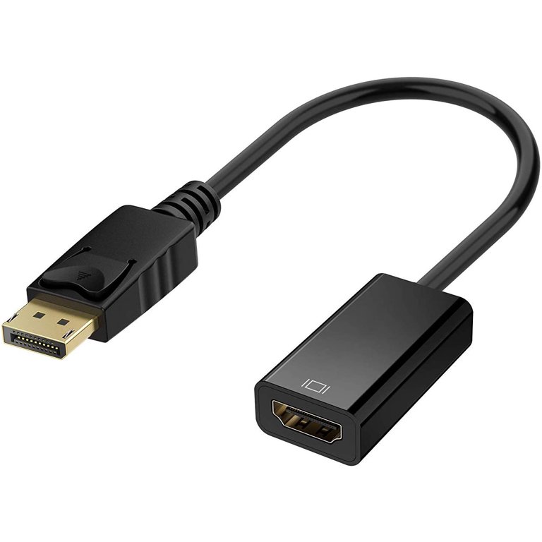 DisplayPort to HDMI,Gold-Plated DP Display Port to HDMI Adapter (Male to  Female) Compatible for Lenovo Dell HP and Other Brand 
