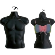Female Mannequin Half Body With Head – Realistic Display Form – Bright White – Includes Base
