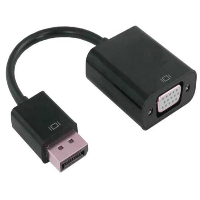 Displayport Male to VGA Female Adapter Cable - Black