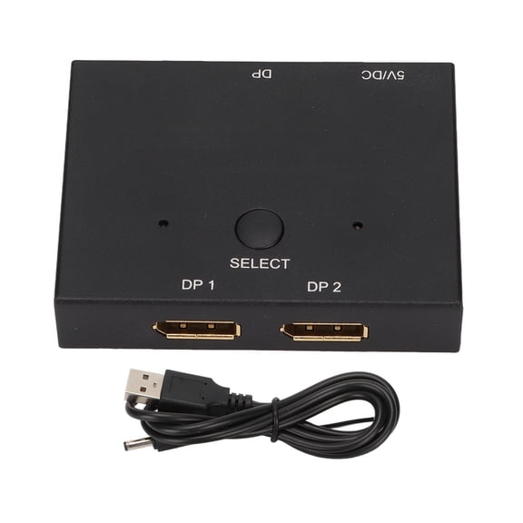 Displayport Splitter Bidirectional DP Switch Aluminium Alloy Displayport Switcher 8K At 60Hz 4K At 120Hz Daboolka