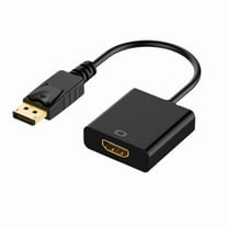 Displayport to HDMI Adapter DisplayPort Male to HDMI Female Converter for Audio and Video Transmission 1080P Resolution