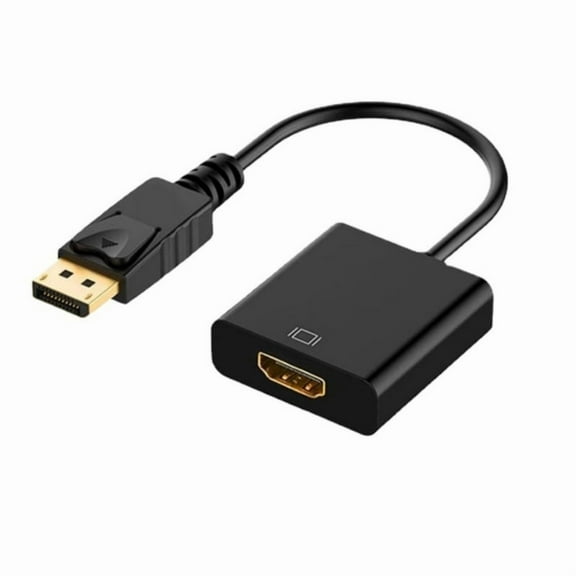 Displayport to HDMI Adapter DisplayPort Male to HDMI Female Converter for Audio and Video Transmission 1080P Resolution