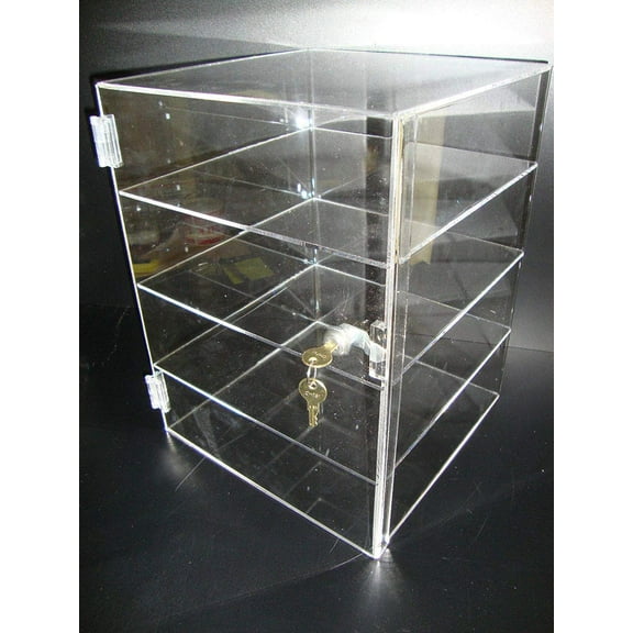 Displays2buy. 12" x 12" x 16" Locking Security Showcase Safe Box Acrylic Countertop Display Case