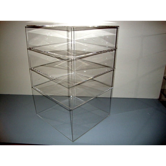 Displays2buy. 12" x 12" x 19" WITHOUT DOOR Showcase Safe Box Acrylic Countertop Display Case