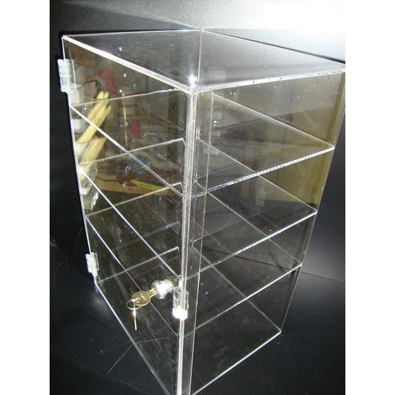 Displays2buy. 12" x 8" x 19" Locking Security Showcase Safe Box Acrylic Countertop Display Case