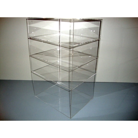 Displays2buy. 12" x 9 1/2" x 19" WITHOUT DOOR Showcase Acrylic Countertop Display Case